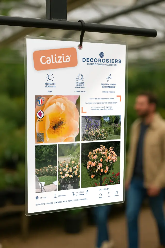 Affichette PVC DECOROSIERS® Calizia®