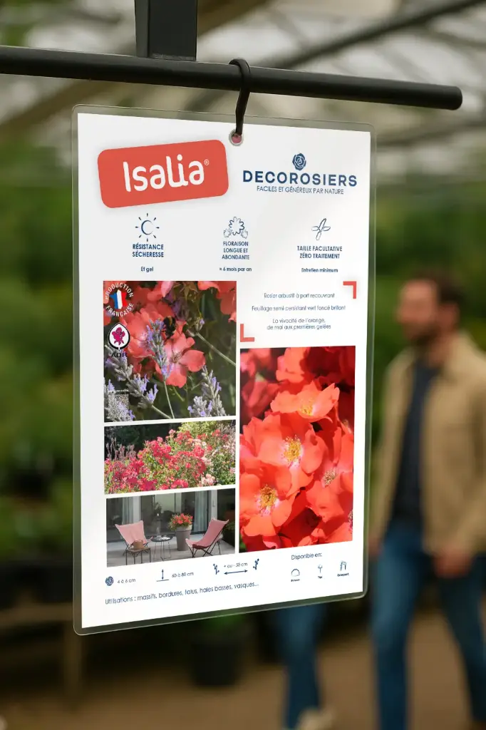 Affichette PVC DECOROSIERS® Isalia®
