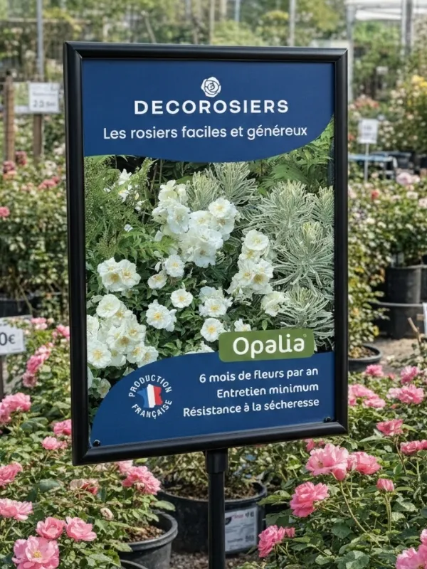 [PLVAFFPVCOPA] Affichette PVC DECOROSIERS® Opalia®