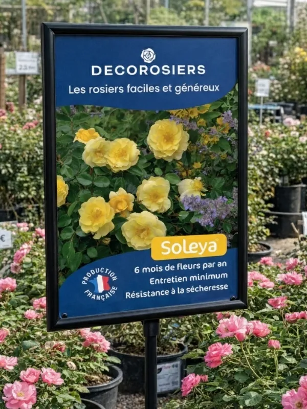 [PLVAFFPVCSOL] Affichette PVC DECOROSIERS® Soleya®