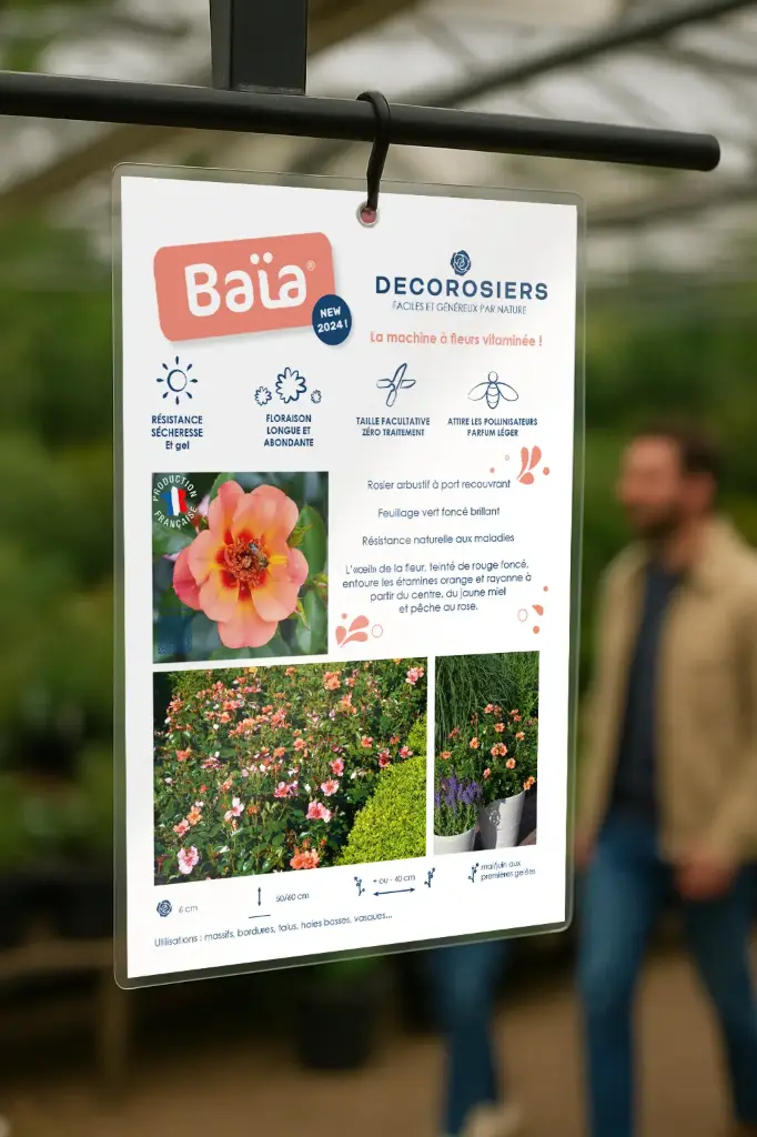 Affichette PVC DECOROSIERS® Baïa®