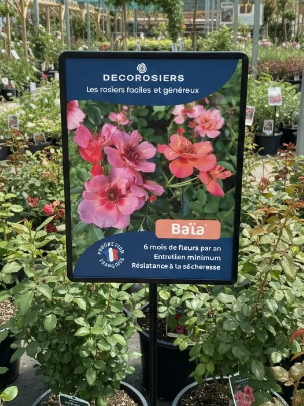 [PLVAFFPVCBAIA] Affichette PVC DECOROSIERS® Baïa®